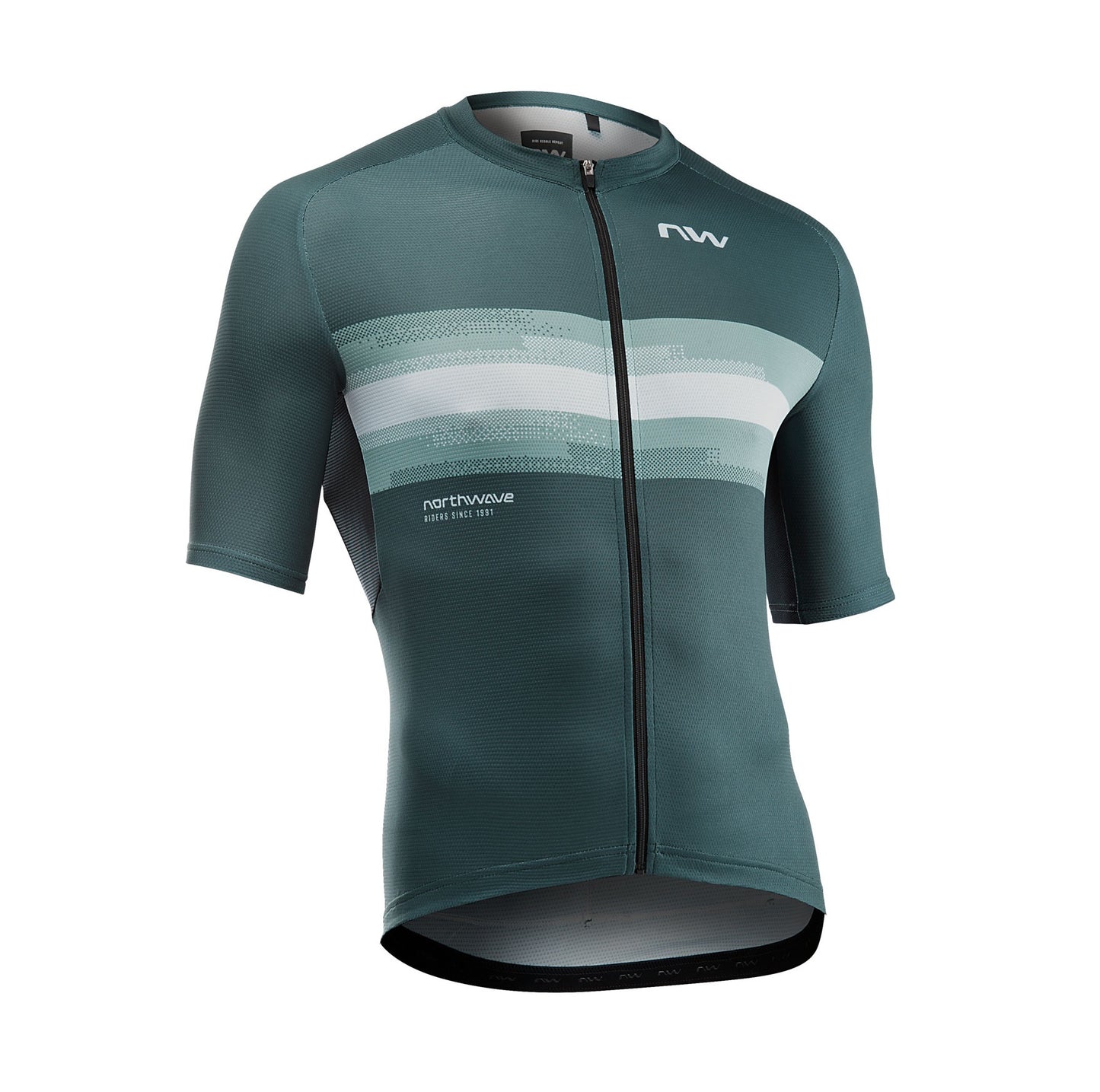 NORTHWAVE FORCE EVO Korte Mouw Jersey Saliegroen/Grijs