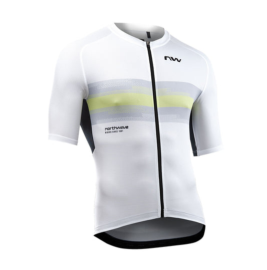 NORTHWAVE FORCE EVO Korte Mouw Jersey Wit/Groen