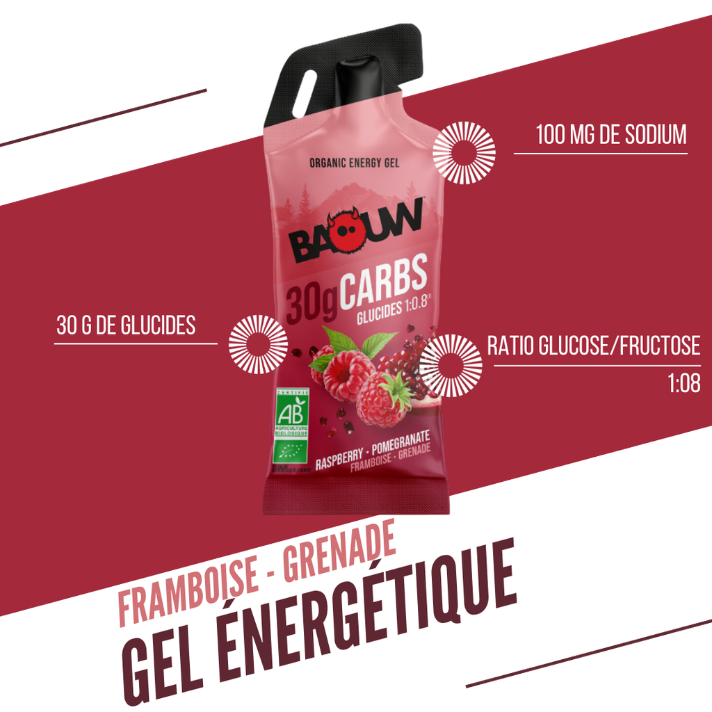Energiegel BAOW (44g) Citroen/Framboos/Granaatappel