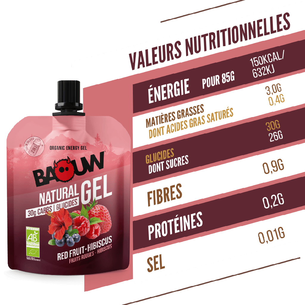 BAOUW Bio Energiegel Rode Vruchten-Hibiscus (85g)