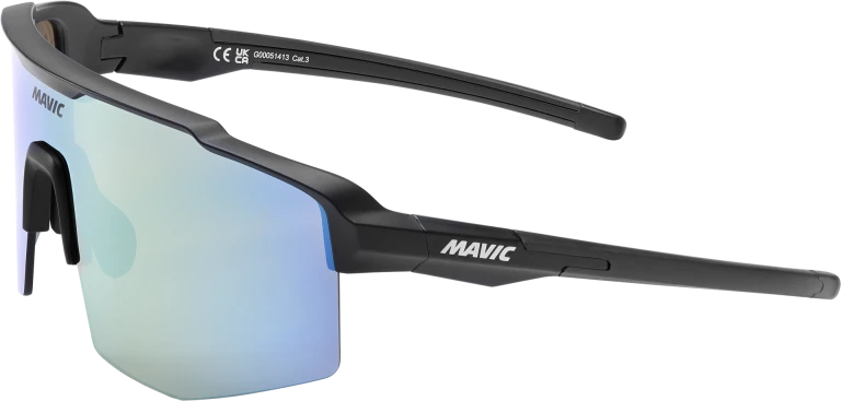 MAVIC MVS SHIELD Bril Zwart Goud/Blauw Lens