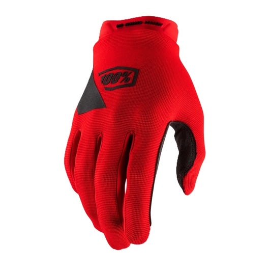 100% RIDECAMP Junior Handschoenen Rood