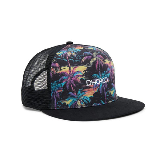 DHARCO FLAT BRIM TRUCKER STOKE WIZZARD Cap Zwart