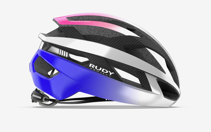 RUDY PROJECT REBEL CARBON Road Helm Wit/Paars/Roze
