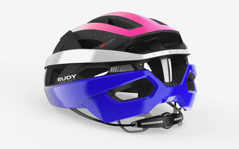 RUDY PROJECT REBEL CARBON Road Helm Wit/Paars/Roze
