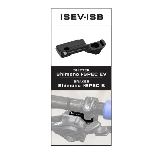 Montageadapter WOLF TOOTH ShiftMount ISEV-ISB Shimano I-SPEC EV Shifter > Shimano I-SPEC B Rem