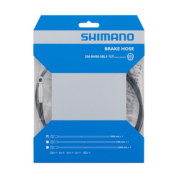 SHIMANO XT BR-M8020 SM-BH90-SBLS Slangenset rechte banjo