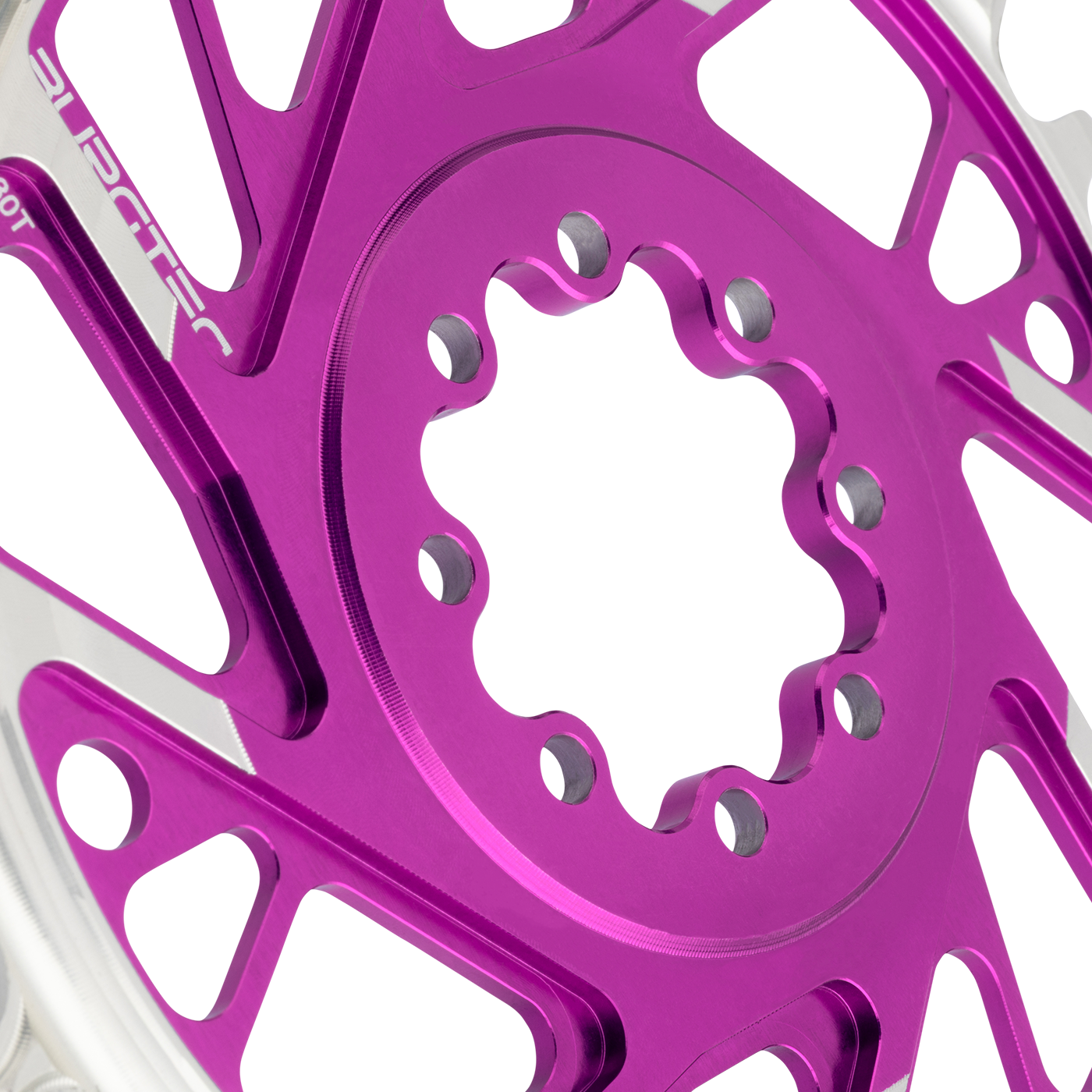 Plateau Mono BURGTEC DIK DIK 12V BOOST Directe montage 8 Vis T-Type Smal Breed Offset 3mm Violet
