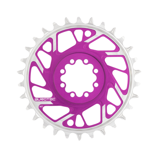 Plateau Mono BURGTEC DIK DIK 12V BOOST Directe montage 8 Vis T-Type Smal Breed Offset 3mm Violet