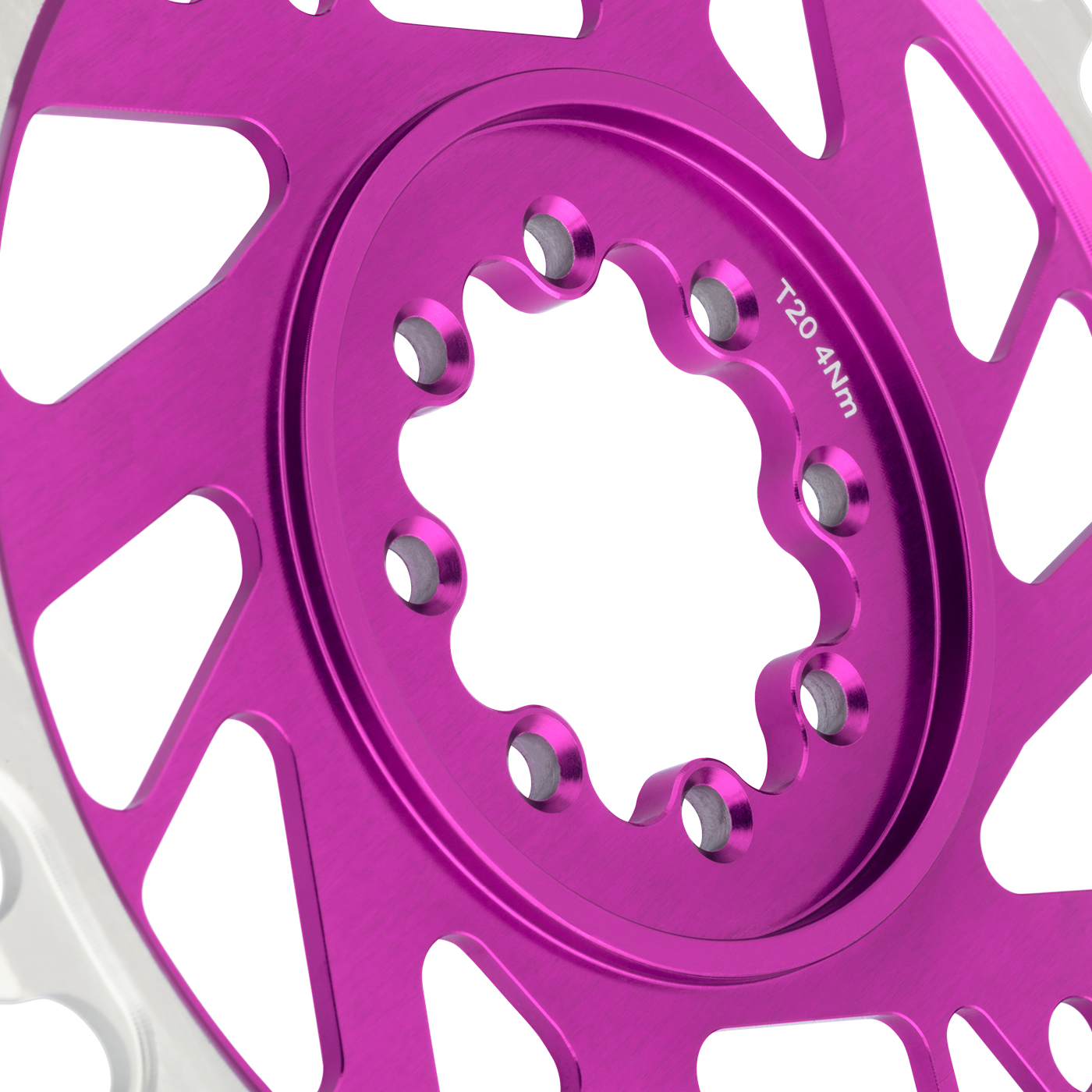 Plateau Mono BURGTEC DIK DIK 12V BOOST Directe montage 8 Vis T-Type Smal Breed Offset 3mm Violet