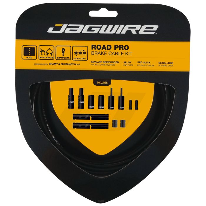 JAGWIRE ROAD PRO remkabel- en slangenset zwart