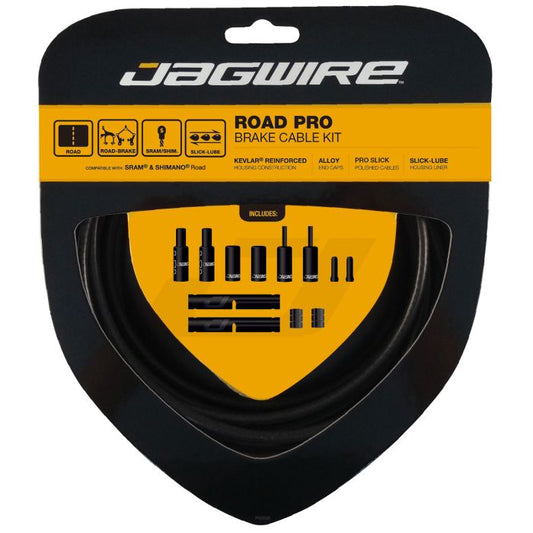 JAGWIRE ROAD PRO remkabel- en slangenset matzwart