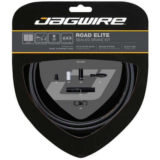 JAGWIRE ROAD ELITE SEALED remkabel en voeringset zwart