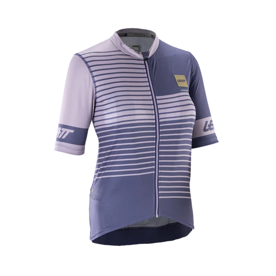 Damesmodel LEATT MTB ENDURANCE 3.0 Korte Mouw Trui Paars