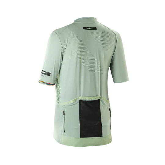Damesmodel LEATT MTB ENDURANCE 5.0 CARGO Short Sleeve Jersey Groen