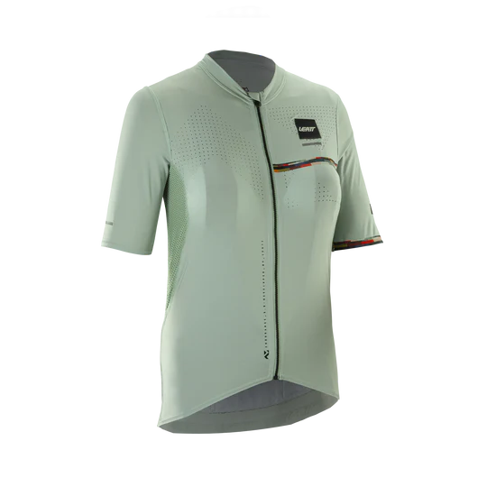 Damesmodel LEATT MTB ENDURANCE 5.0 CARGO Short Sleeve Jersey Groen