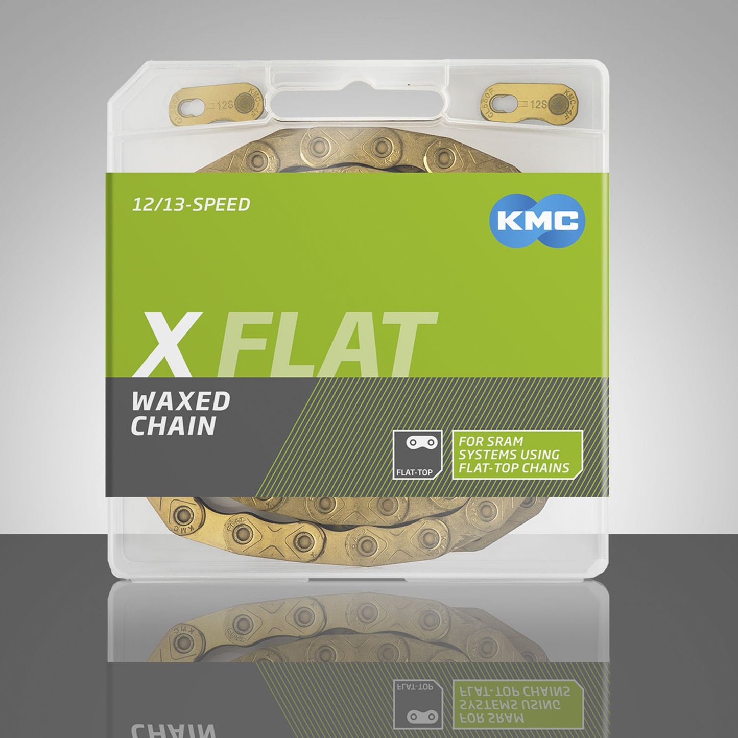 KMC X Flat Waxed Gold-ketting 12/13 V