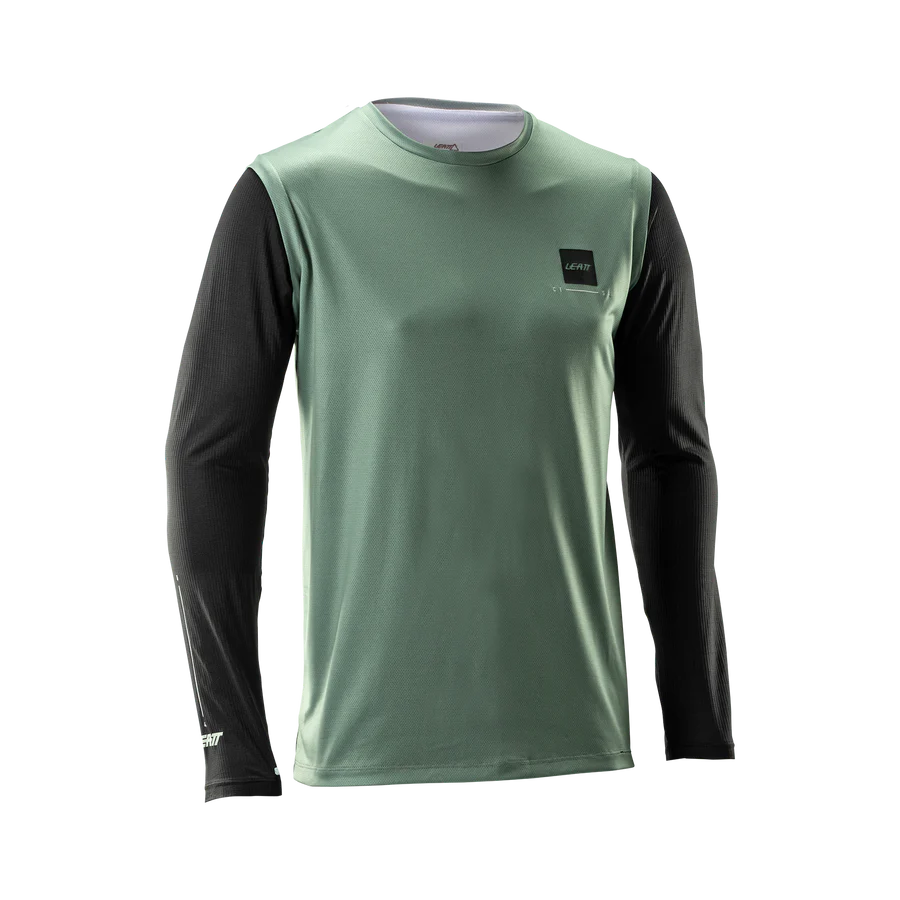 LEATT MTB GRAVITY 1.0 Jersey + Broek Kit Zwart/Groen