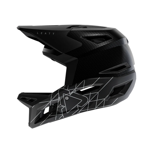 LEATT GRAVITY 6.0 CARBON STEALTH MTB-helm Zwart/Grijs