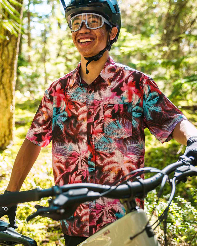 DHARCO TECH NEBULA Korte Mouw Roze Overhemd