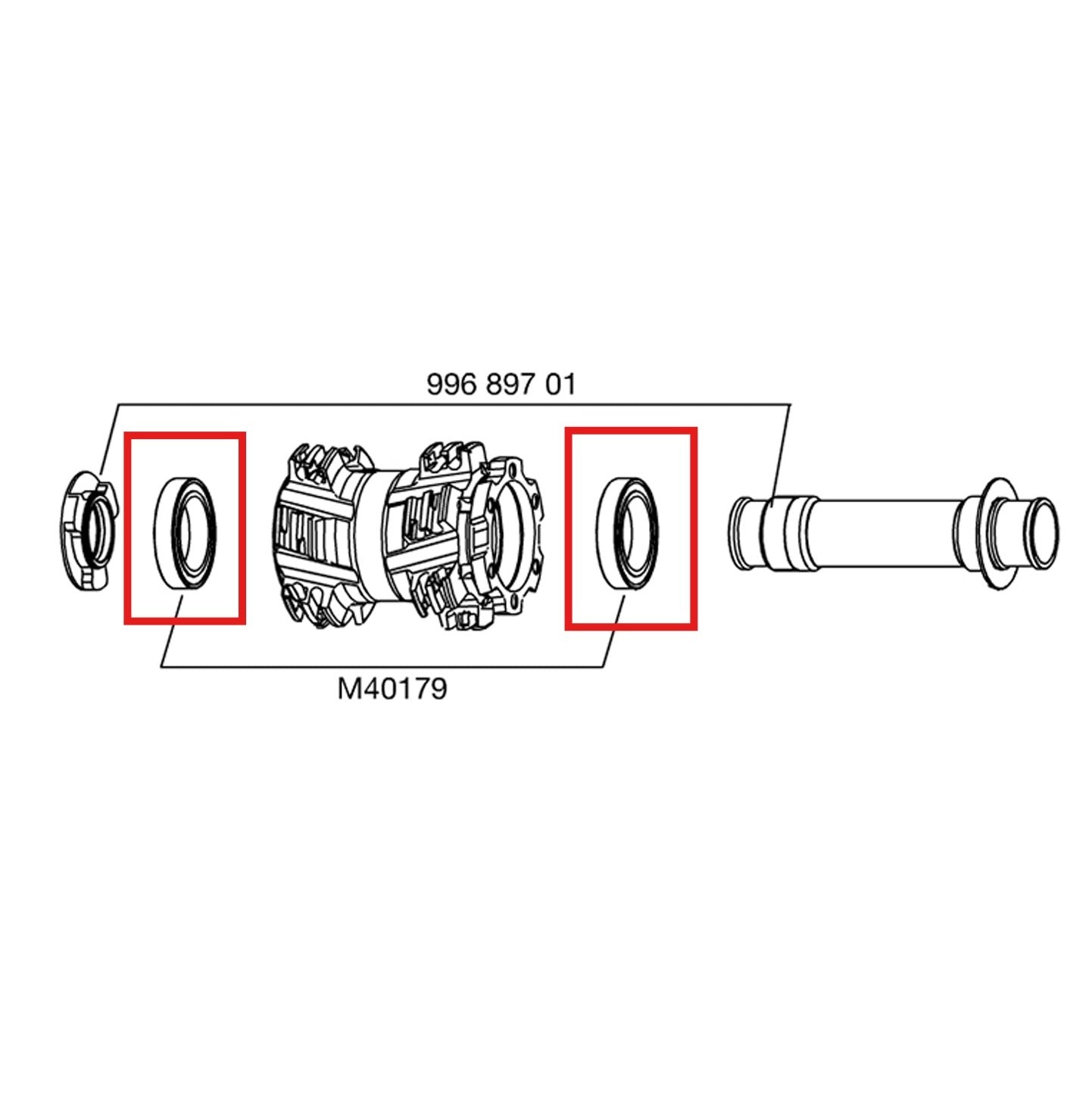 VOORNAAF LAGERSET MAVIC AS 20MM 25X37X7 6805