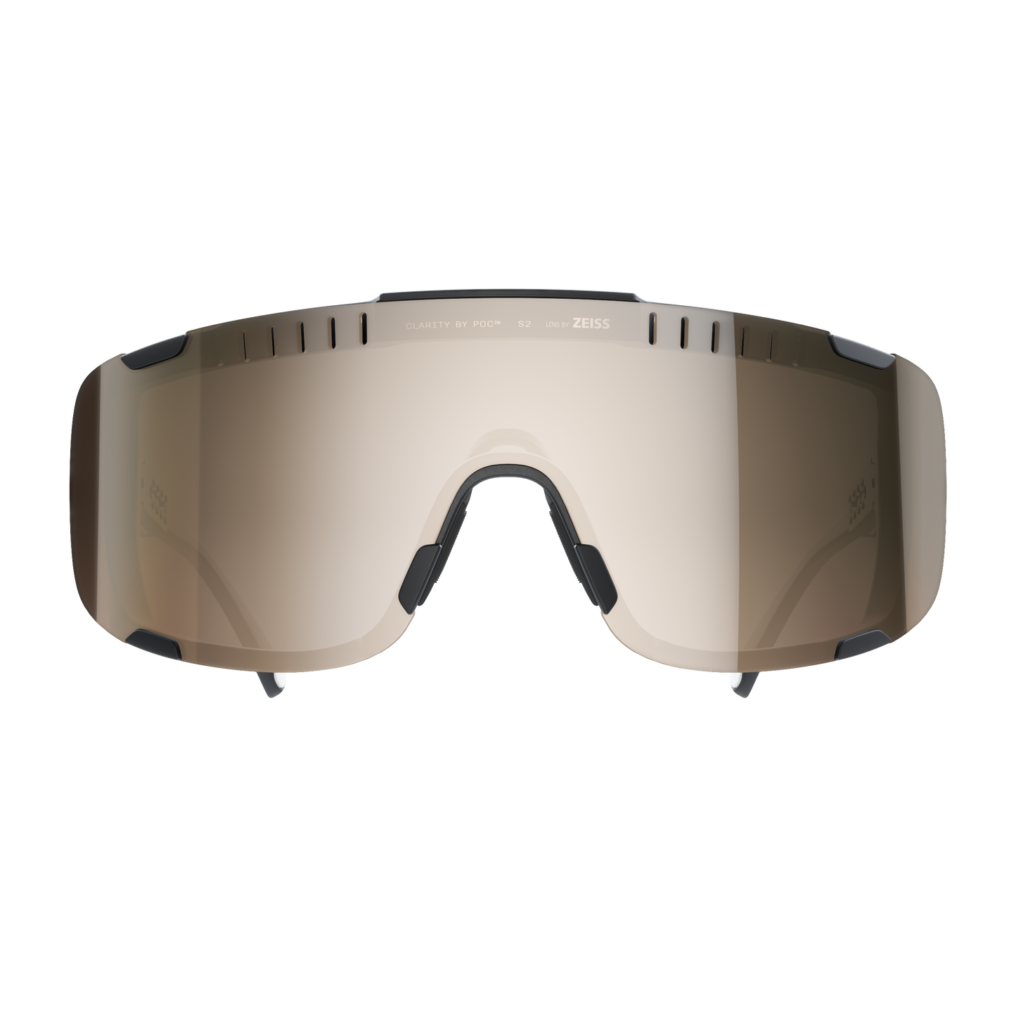 POC DEVOUR MID Bril Zwart Helderheid Trail Deels Zonnig Zilver Lens
