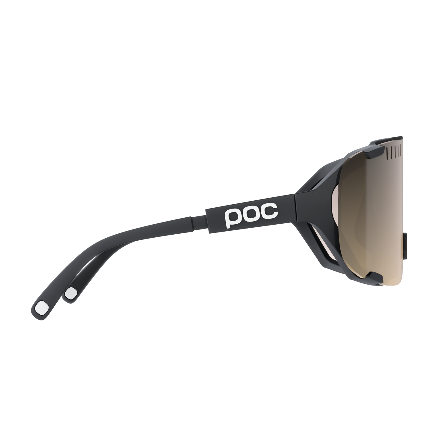 POC DEVOUR MID Bril Zwart Helderheid Trail Deels Zonnig Zilver Lens