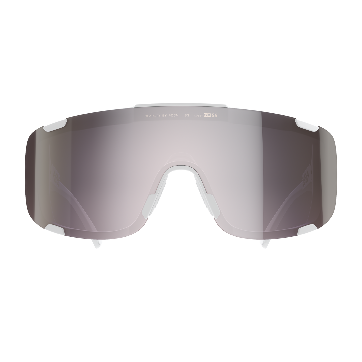 POC DEVOUR MID Bril White Clarity Road Sunny Silver Lens