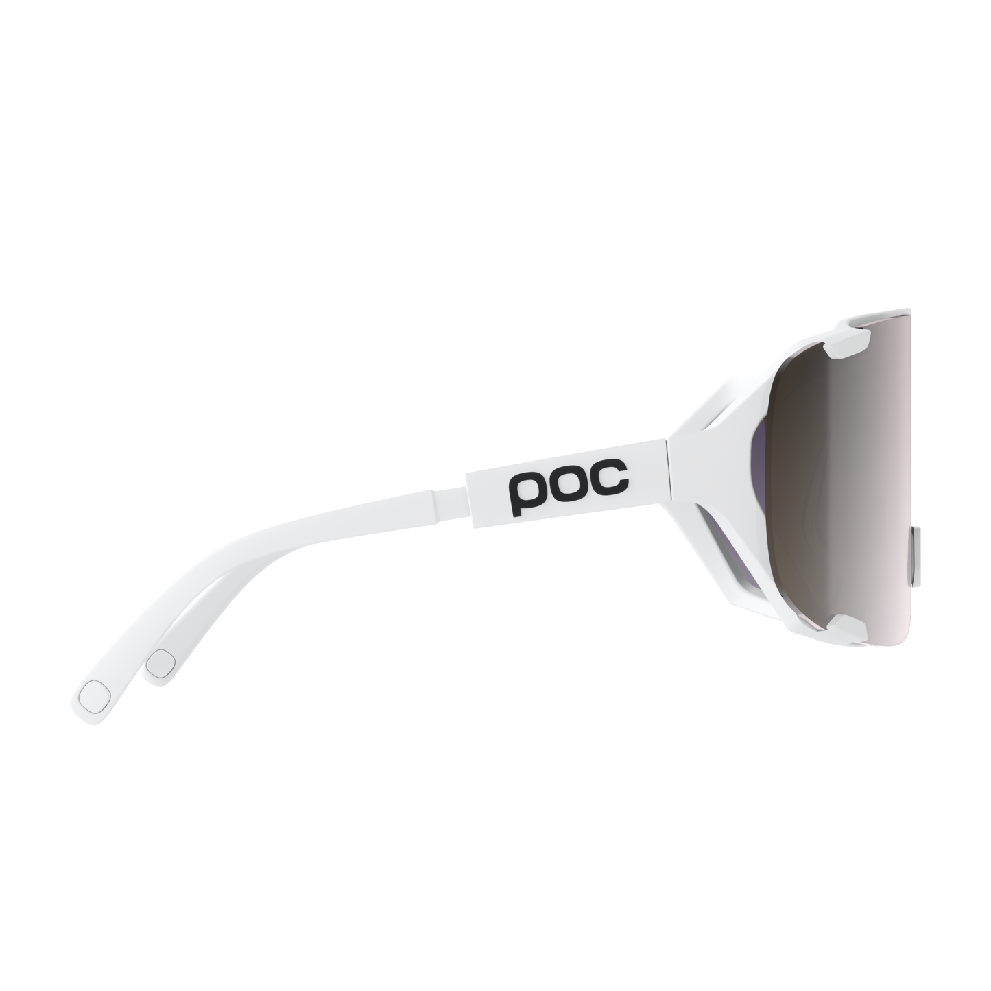 POC DEVOUR MID Bril White Clarity Road Sunny Silver Lens