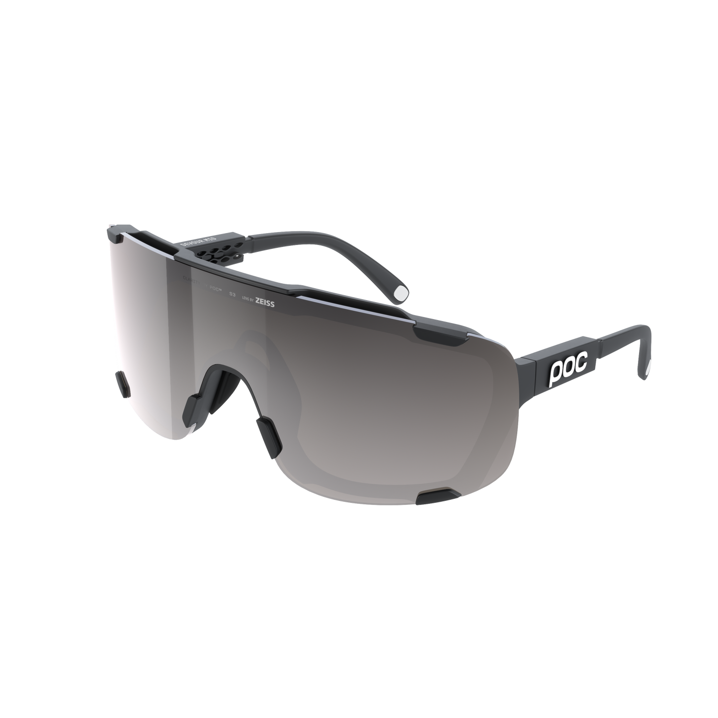 POC DEVOUR MID Bril Black Clarity Road Sunny Silver Lens