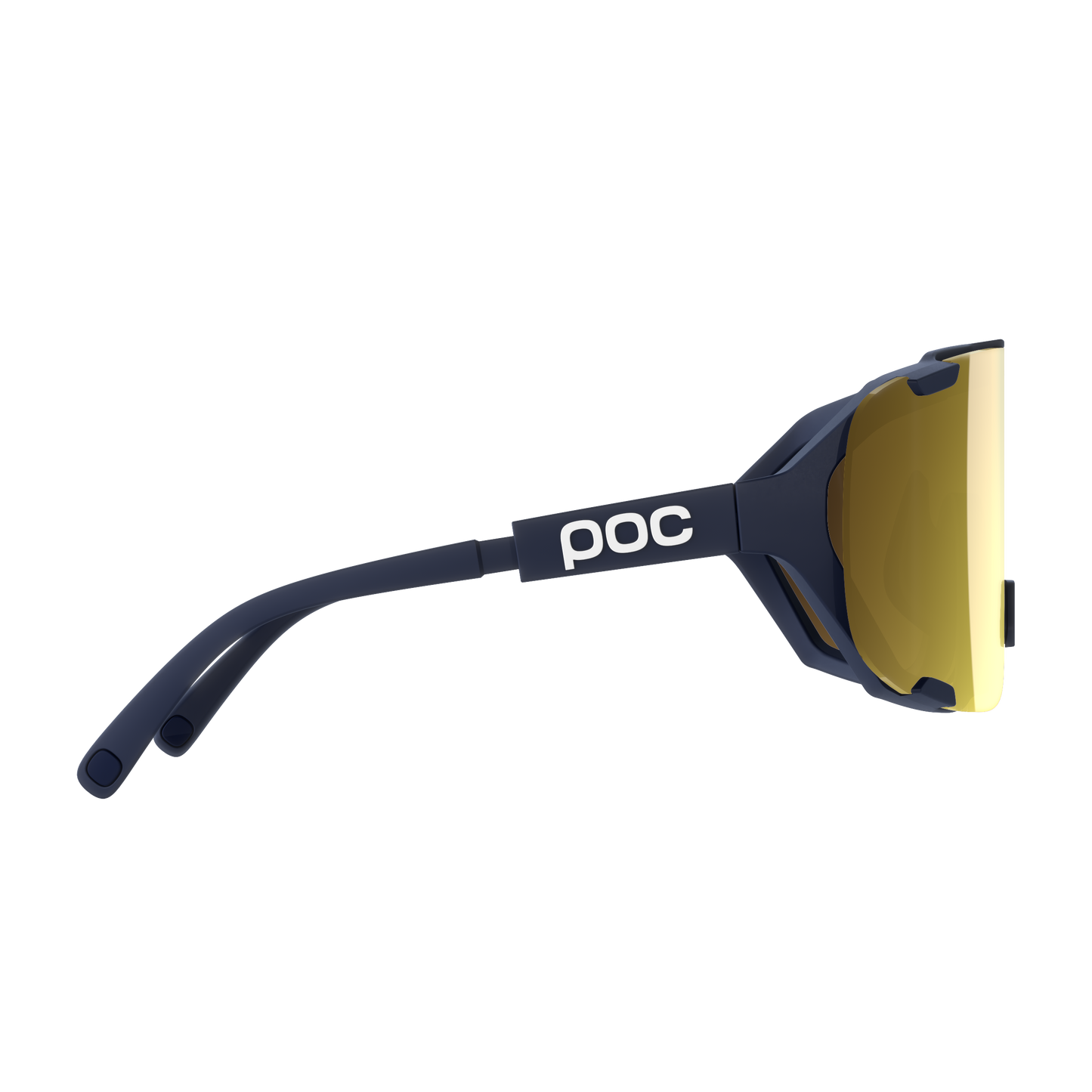 POC DEVOUR MID Zonnebril Marine Clarity Road Deels zonnig Goudglas