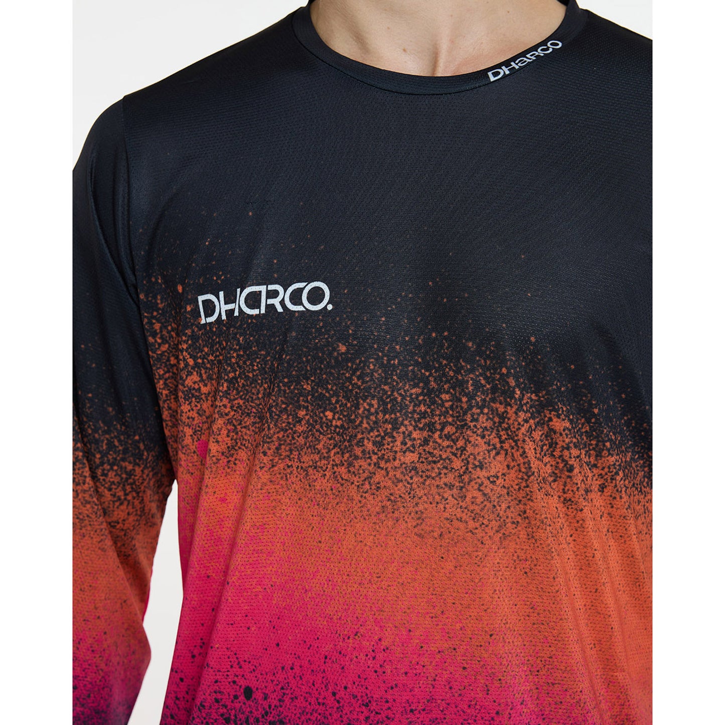 DHARCO RACE BLACK SNAKE Lange Mouw Trui Zwart/Oranje