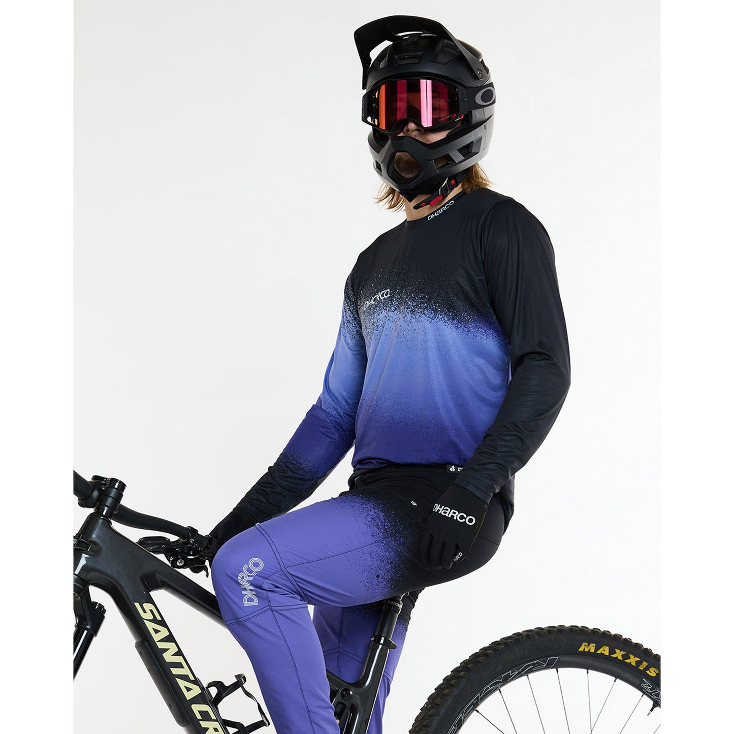 DHARCO RACE ULTRA VIOLET Lange Mouw Trui Zwart/Paars