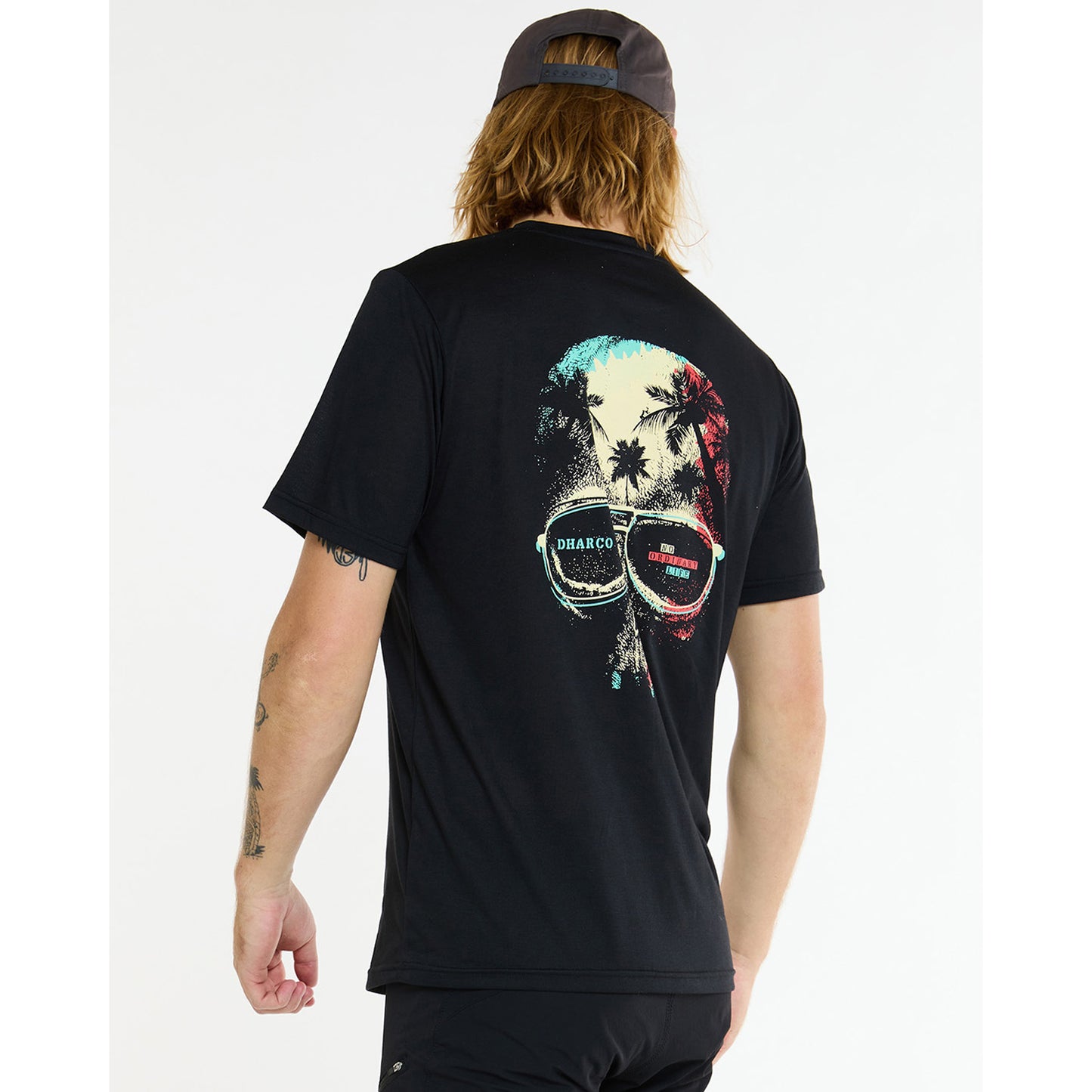 DHARCO EDDIE Korte Mouw TECH TEE Jersey Zwart