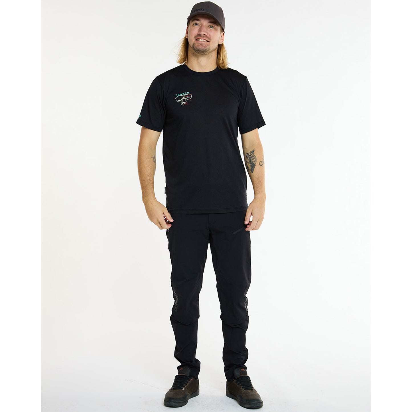 DHARCO EDDIE Korte Mouw TECH TEE Jersey Zwart