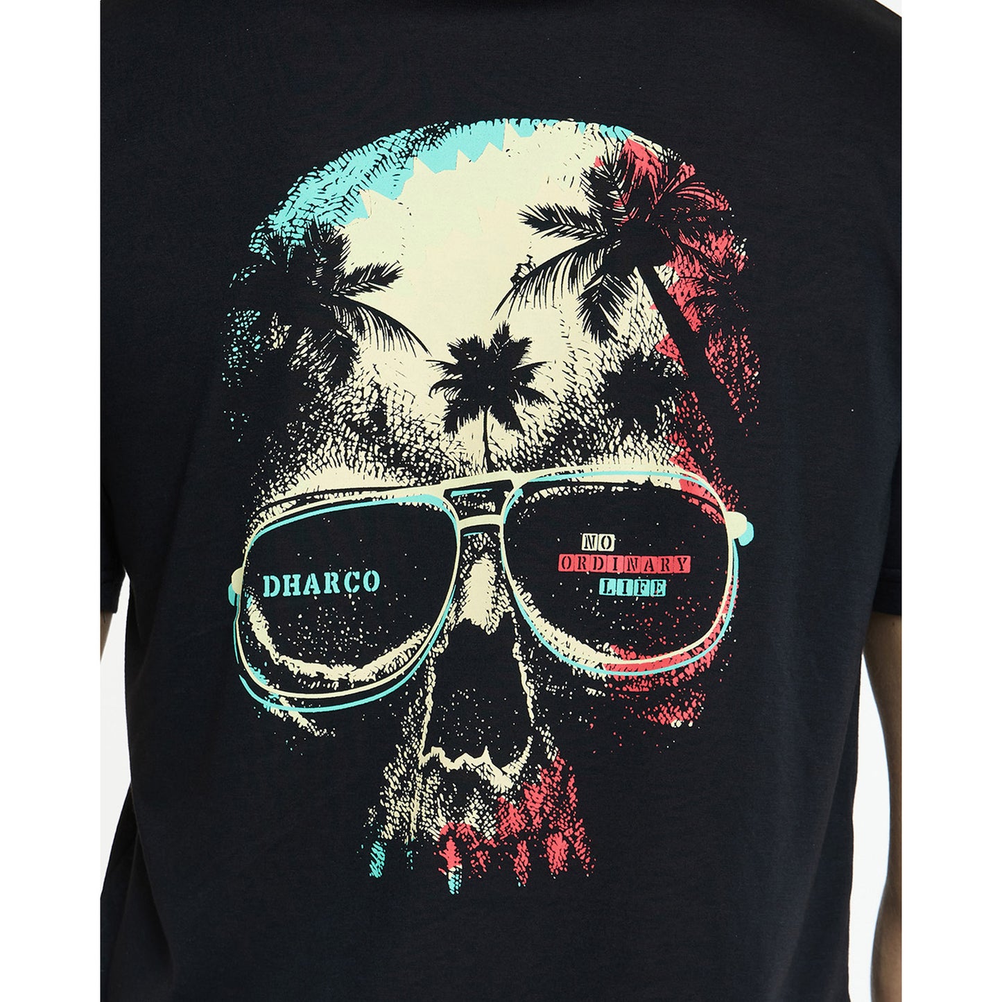 DHARCO EDDIE Korte Mouw TECH TEE Jersey Zwart