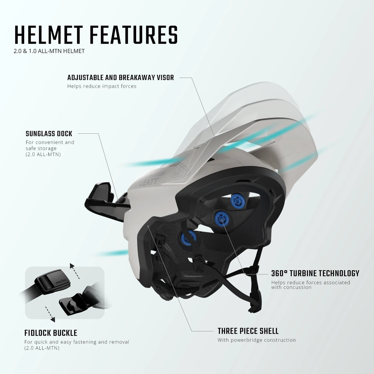 LEATT ALL-MOUNTAIN 1.0 MTB Helm Rood