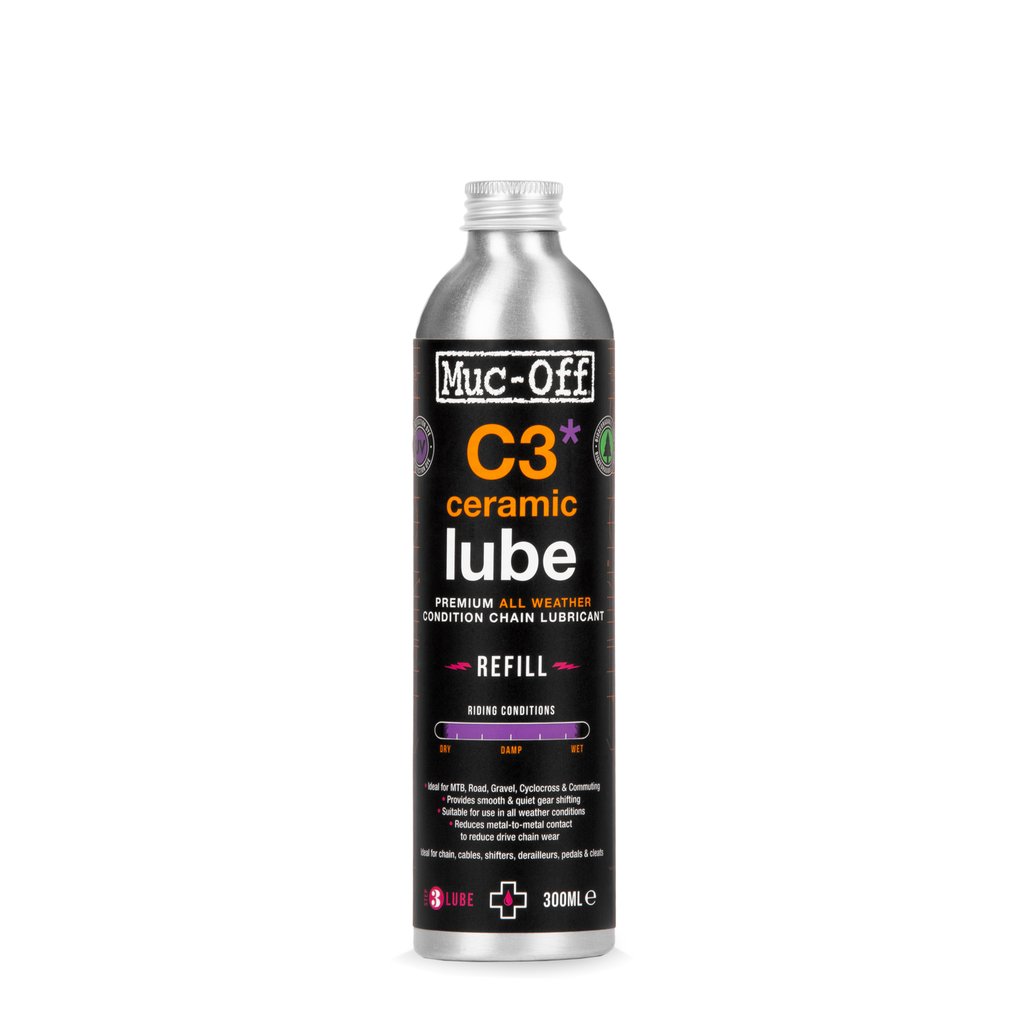 Keramisch smeermiddel voor alle omstandigheden MUC-OFF C3 ALL WEATHER CERAMIC (300 ml)