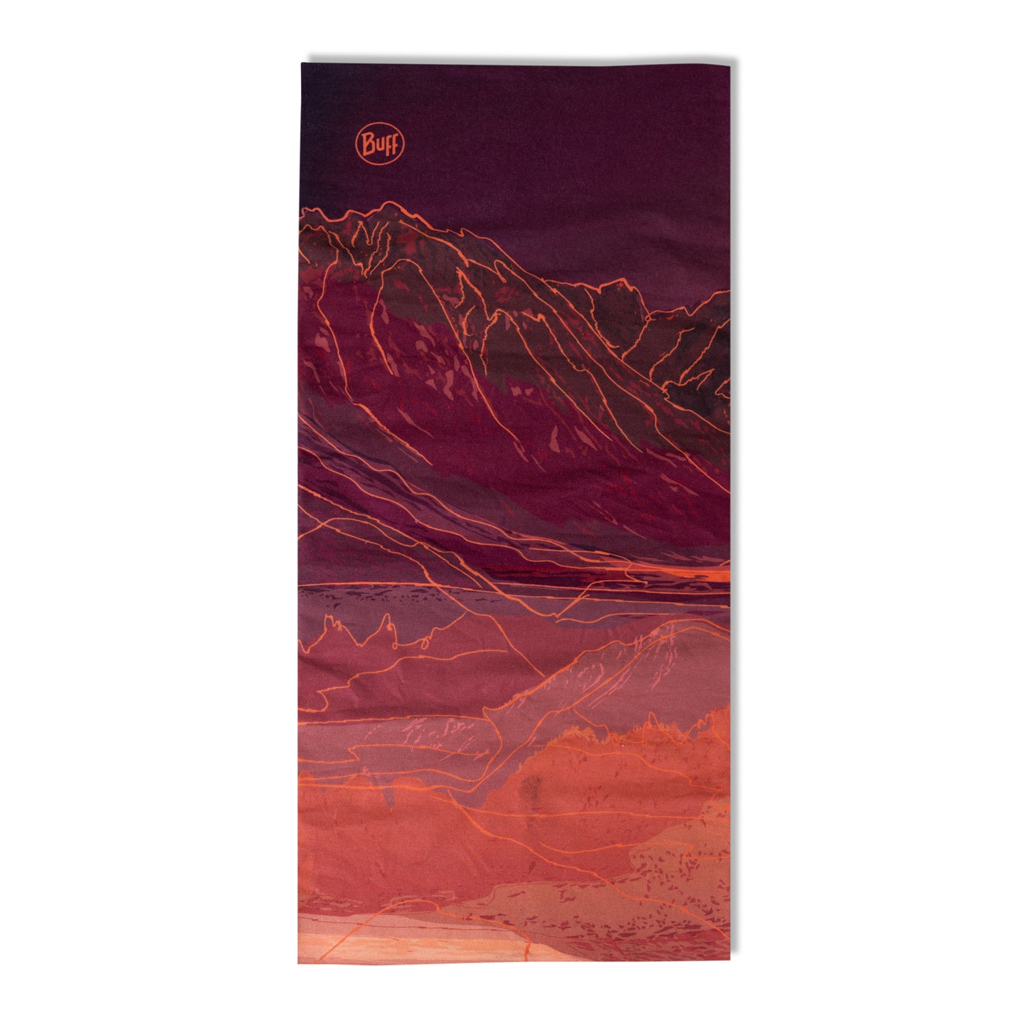 BUFF ORIGINAL ECOSTRETCH Unal Bordeaux/Oranje Halsketting