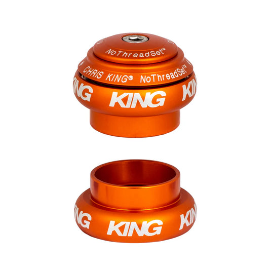 Externe balhoofdset CHRIS KING NOTHREADSET 1"1/8 EC34 Oranje