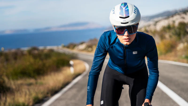 RUDY PROJECT NYTRON PRO Helm voor op de weg Wit geïriseerd mat