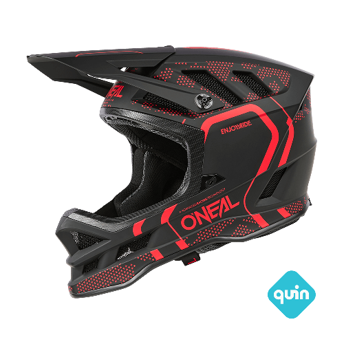 O'NEAL BLADE POLYACRYLITE STRIKE MTB Helm Zwart/Rood