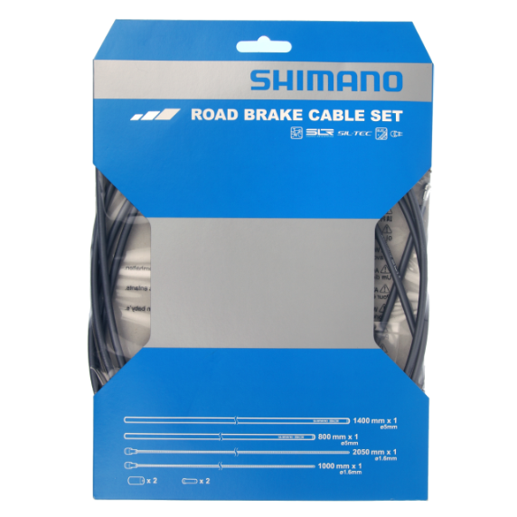 SHIMANO PTFE remkabel- en slangenset grijs