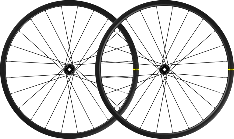 Paar MAVIC KSYRIUM S DISC wielen met banden (middenslot)