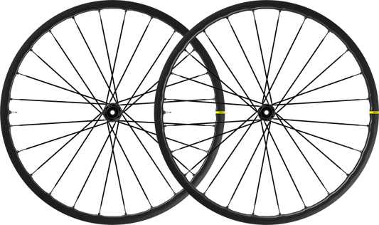 Paar MAVIC KSYRIUM SL DISC wielen met banden (Center Lock)