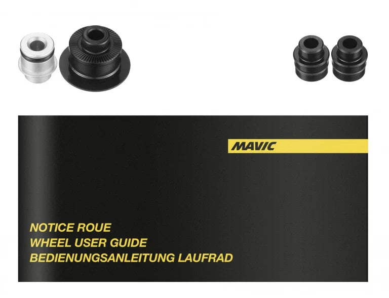 Paar MAVIC AKSIUM DISC wielen met banden (middenslot)