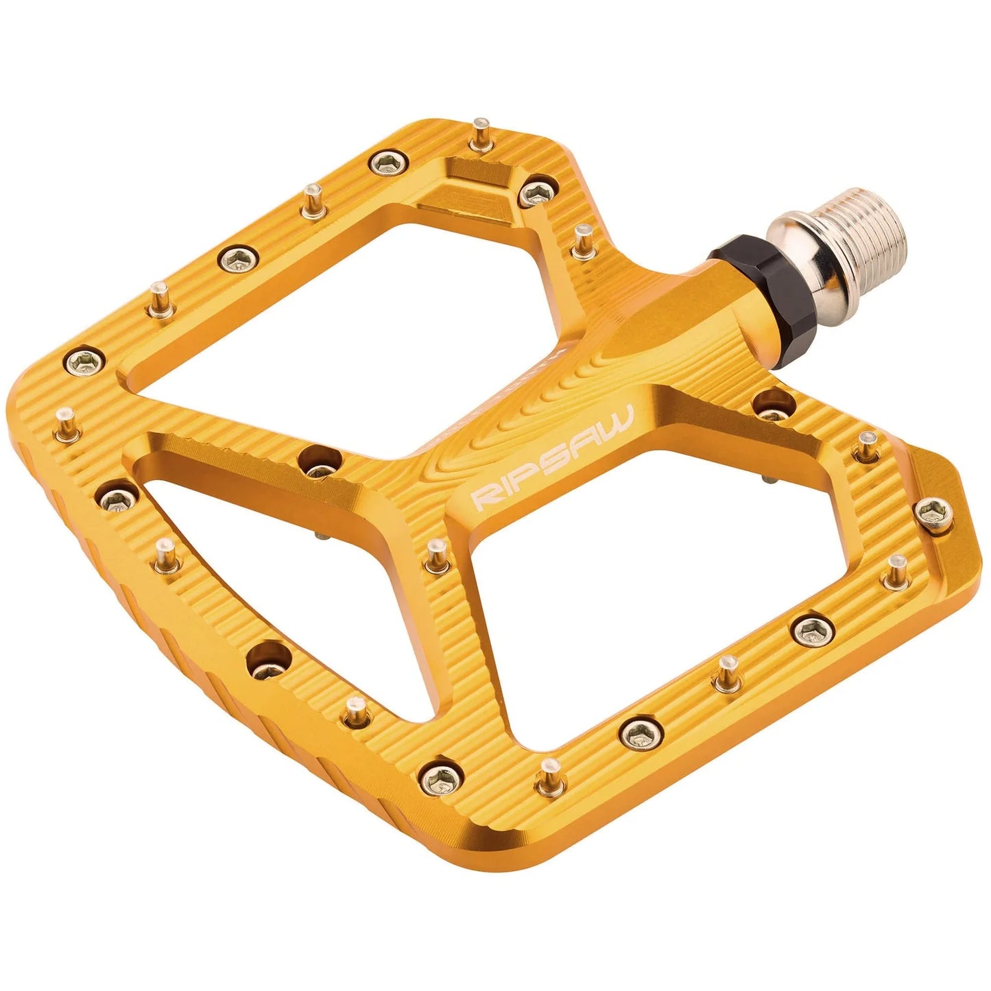 WOLF TOOTH RIPSAW platte pedalen, goudkleurig