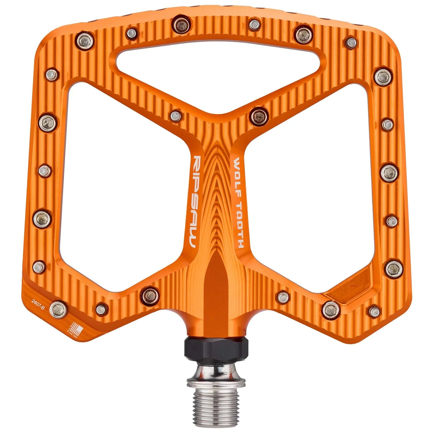 WOLF TOOTH RIPSAW platte pedalen, oranje