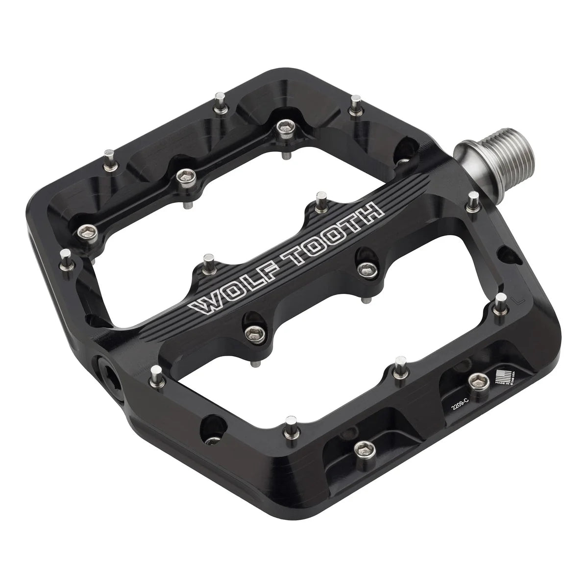 WOLF TOOTH WAVEFORM platte pedalen, Small, zwart