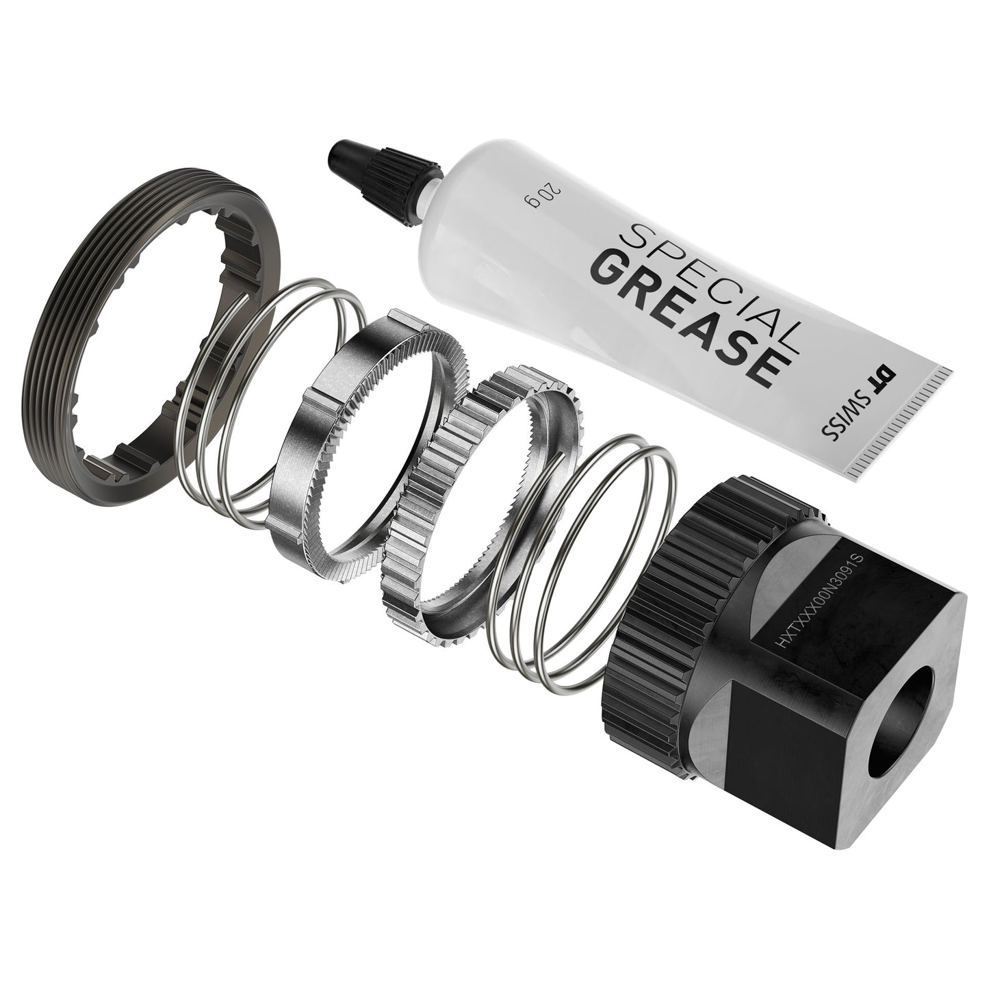 Upgradeset RATCHET DT SWISS DEG90T DF 0/10/20° Antipedaal Kickback met Gereedschap